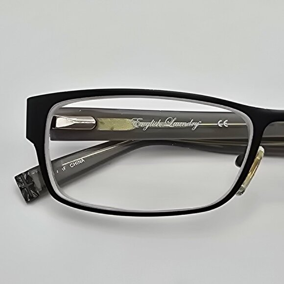 English Laundry Hannett Black and Blue Eyeglasses Frame w/ Flexhinge 54-17-140 - Picture 13 of 13